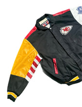 Load image into Gallery viewer, VTG Jeff Hamilton Kansas City Chiefs Leather Bomber Varsity Jacket Men XL NFL