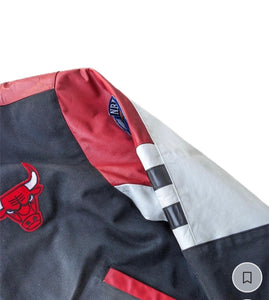 Vintage Chicago Bulls Jeff Hamilton Jacket Size L NBA Basketball VTG Rare Faded