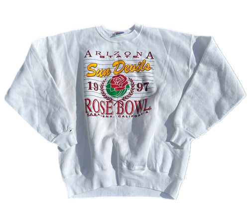 Vintage 1997 ARIZONA STATE SUN DEVILS Football ROSE BOWL Sweatshirt XL Crewneck