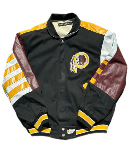 Washington Redskins Jacket Men M Medium NFL Jeff Hamilton Leather Vintage 90s