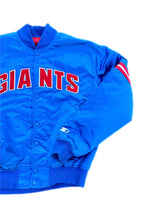 Load image into Gallery viewer, Vintage 90s New York Giants NFL Starter Pro Line Bomber Satin Jacket Men’s L