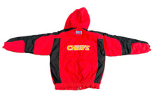 Load image into Gallery viewer, VINTAGE KANSAS CITY CHIEFS NFL REEBOK PRO LINE FULL ZIP JACKET MEDIUM M HOODED NWOT