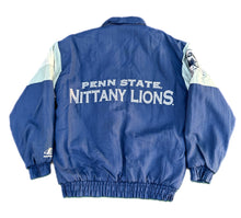 Load image into Gallery viewer, 90s Vintage NCAA Penn State Pro Player Puffer Bomber Jacket Mens Medium M