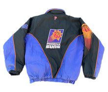 Load image into Gallery viewer, Vintage Phoenix Suns Pro Player  Basketball Puffer Jacket 90s Barkley NBA Small