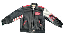 Load image into Gallery viewer, Vintage 90s Detroit Red Wings Jeff Hamilton JH NHL Hockey Leather Jacket | Large