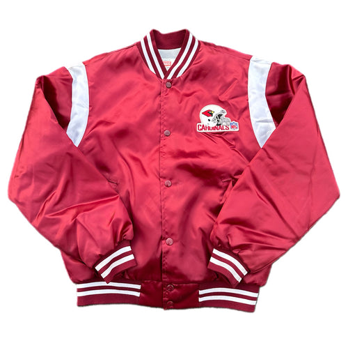 Vintage 80s 90s Swingster NFL Arizona Cardinals Satin Bomber Jacket USA M Medium