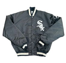 Load image into Gallery viewer, Vintage Chicago White Sox Starter Jacket Mens XL Black Diamond Collection Satin