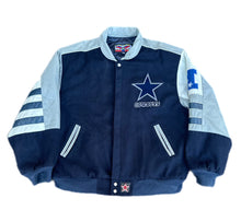 Load image into Gallery viewer, Vintage Jeff Hamilton NFL Dallas Cowboys Jacket Mens XXL Leather Wool Varsity