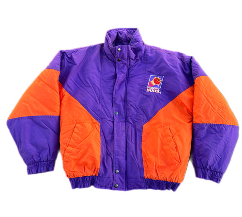 Vintage Phoenix Suns Logo 7 Competitor Puffer Jacket Size Large L Euc