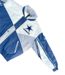 Dallas Cowboys Pro Player Vintage Nylon Puffer Jacket L