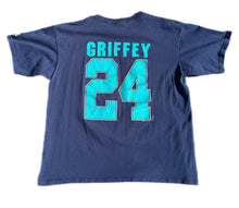 Load image into Gallery viewer, Vintage 1990s Ken Griffey Jr Seattle Mariners Jersey T Shirt Majestic #24 Size L