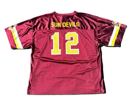 NCAA By KA Inc Arizona State University Sun Devils Football Jersey Sz 2XL Maroon