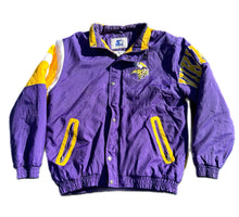 Load image into Gallery viewer, NFL Minnesota Vikings Starter Full Zip Puffer Jacket Coat Size Large L