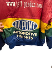 Load image into Gallery viewer, NASCAR Jacket XXL Vintage Jeff Hamilton DuPont Leather Coat 2XL