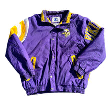 Load image into Gallery viewer, NFL Minnesota Vikings Starter Full Zip Puffer Jacket Coat Size Large L