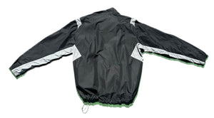 Vintage Grey Tag Nike Windbreaker Jacket Full Zip Black Gray Size XL