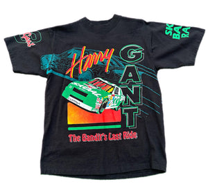 NASCAR Tshirt Harry Gant The Bandit’s Last Ride Medium Skoal All Over Print