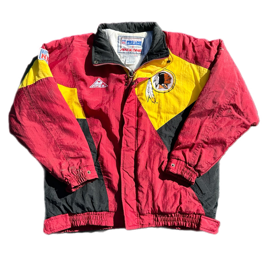 Vintage NFL Washington Redskins Men Starter Apex Pro Line Puffer Jacket Full Zip