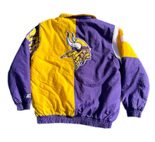 Load image into Gallery viewer, NFL Minnesota Vikings Starter Full Zip Puffer Jacket Coat Size Large L