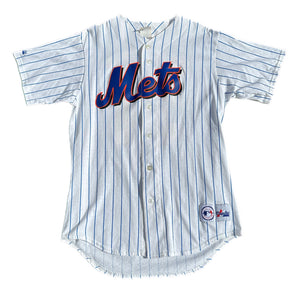 VTG Majestic New York Mets Mike Piazza Pinstripe Baseball Jersey Shirt L NWOT