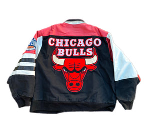 Vintage Chicago Bulls Jeff Hamilton Jacket Size L NBA Basketball VTG Rare Faded