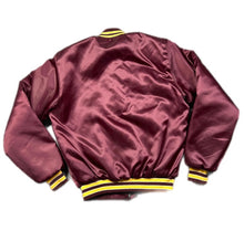 Load image into Gallery viewer, VINTAGE Arizona State University Jacket Mens Small Maroon Satin Swingster USA