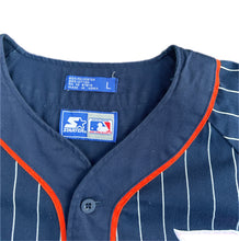 Load image into Gallery viewer, Vintage 90s Detroit Tigers Starter Baseball Pinstripe Jersey Size Large L