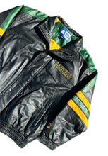 Load image into Gallery viewer, Green Bay Packers Leather Starter Jacket XL Jordan Love Team Excellent Condition