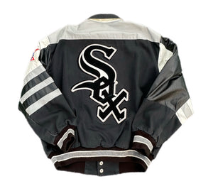 Vintage Chicago White Sox Jeff Hamilton Jacket Leather Coat MLB 90s Large