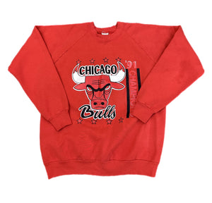 Vintage 1991 World Champs Chicago Bulls Logo 7 Single Stitch Sweatshirt XXL