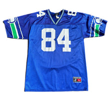 Load image into Gallery viewer, Rare Throwback Seattle Seahawks Starter Brand Jersey #84 Galloway Size L 1995