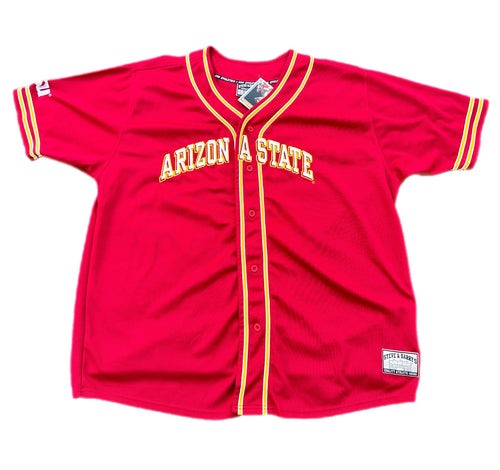 Vintage Arizona State ASU Sun Devils Baseball Jersey Steve & Barry’s Mens 2XL