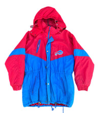 Load image into Gallery viewer, Vintage 90s Buffalo Bills Full Zip Puffer Jacket By Starter Pro Line M Medium