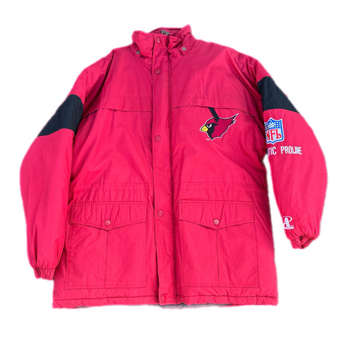 VINTAGE STARTER PUFFER  JACKET AUTHENTIC PRO LINE ARIZONA CARDINALS SIZE L NWT