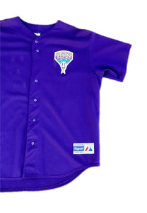 VINTAGE Arizona Diamondbacks Jersey Mens L Large Purple Baseball Majestic Rare