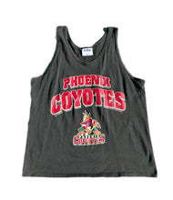 Load image into Gallery viewer, VTG 90s NHL Hockey Phoenix Coyotes Big Logo Graphic Tank Top Men’s Large BLACK