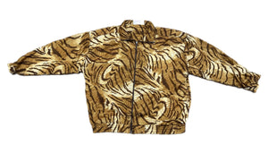 Vintage Kaktus Ladies XL Tiger Animal Print Zip Up Jacket.