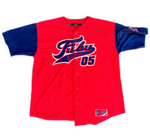 Load image into Gallery viewer, VTG FUBU Baseball Jersey Adult 2XL XXL Red &amp; Blue Champions Collection