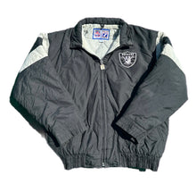 Load image into Gallery viewer, Vintage Oakland Los Angeles Raiders Logo 7 Puffer Jacket Coat Xlarge XL