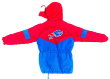 Load image into Gallery viewer, Vintage 90s Buffalo Bills Full Zip Puffer Jacket By Starter Pro Line M Medium