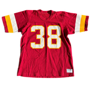 Kansas City Chiefs #38 Vintage NFL Mesh Sand-Knit Mesh Football Jersey L