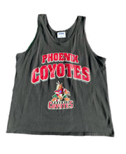 Load image into Gallery viewer, VTG 90s NHL Hockey Phoenix Coyotes Big Logo Graphic Tank Top Men’s Large BLACK