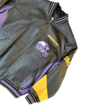 Load image into Gallery viewer, Minnesota Vikings Vintage 80-90s G-III Carl Banks Leather NFL Varsity Jacket XL