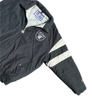 Load image into Gallery viewer, Vintage Oakland Los Angeles Raiders Logo 7 Puffer Jacket Coat Xlarge XL