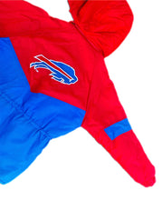 Load image into Gallery viewer, Vintage 90s Buffalo Bills Full Zip Puffer Jacket By Starter Pro Line M Medium