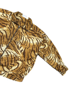 Vintage Kaktus Ladies XL Tiger Animal Print Zip Up Jacket.