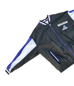 Vintage Arizona Diamondbacks MLB Windbreaker Men's XL Black Pro Player Jacket