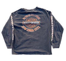 Load image into Gallery viewer, Vintage HARLEY DAVIDSON MOTORCYCLE CAFE NEW YORK Long Sleeve Size XL nyc biker