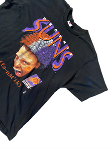 Vintage 90’s NBA Phoenix Suns Black Rare TSHIRT Artex Sportswear XXL 2XL.
