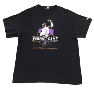 Vintage Arizona Diamondbacks Randy Johnson Perfect Game Anniversary T Shirt XL